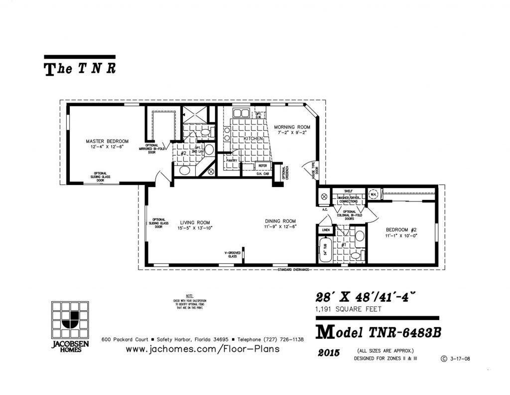 TNR6483B Mobile Home Floor Plan Ocala Custom Homes